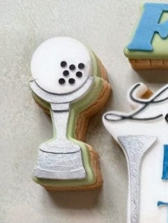 golf trophy cookie cutter and stamp