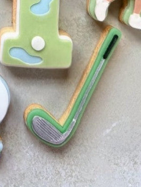 golf club cookie cutter and stamp
