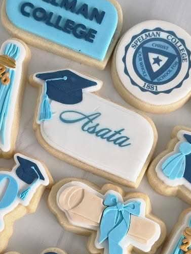 Blank Name plaque with graduation cap - Cookie Cutter & Stamp