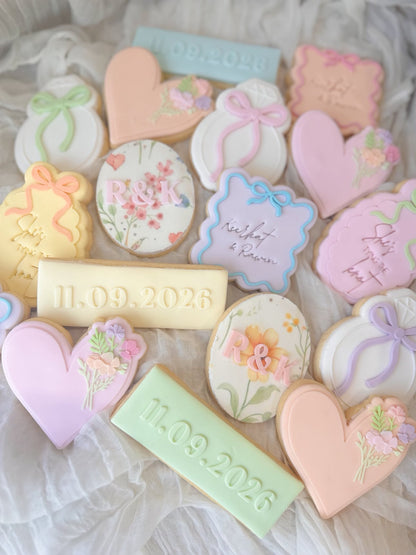 Heart with flowers - cookie Cookie Cutter & Stamp