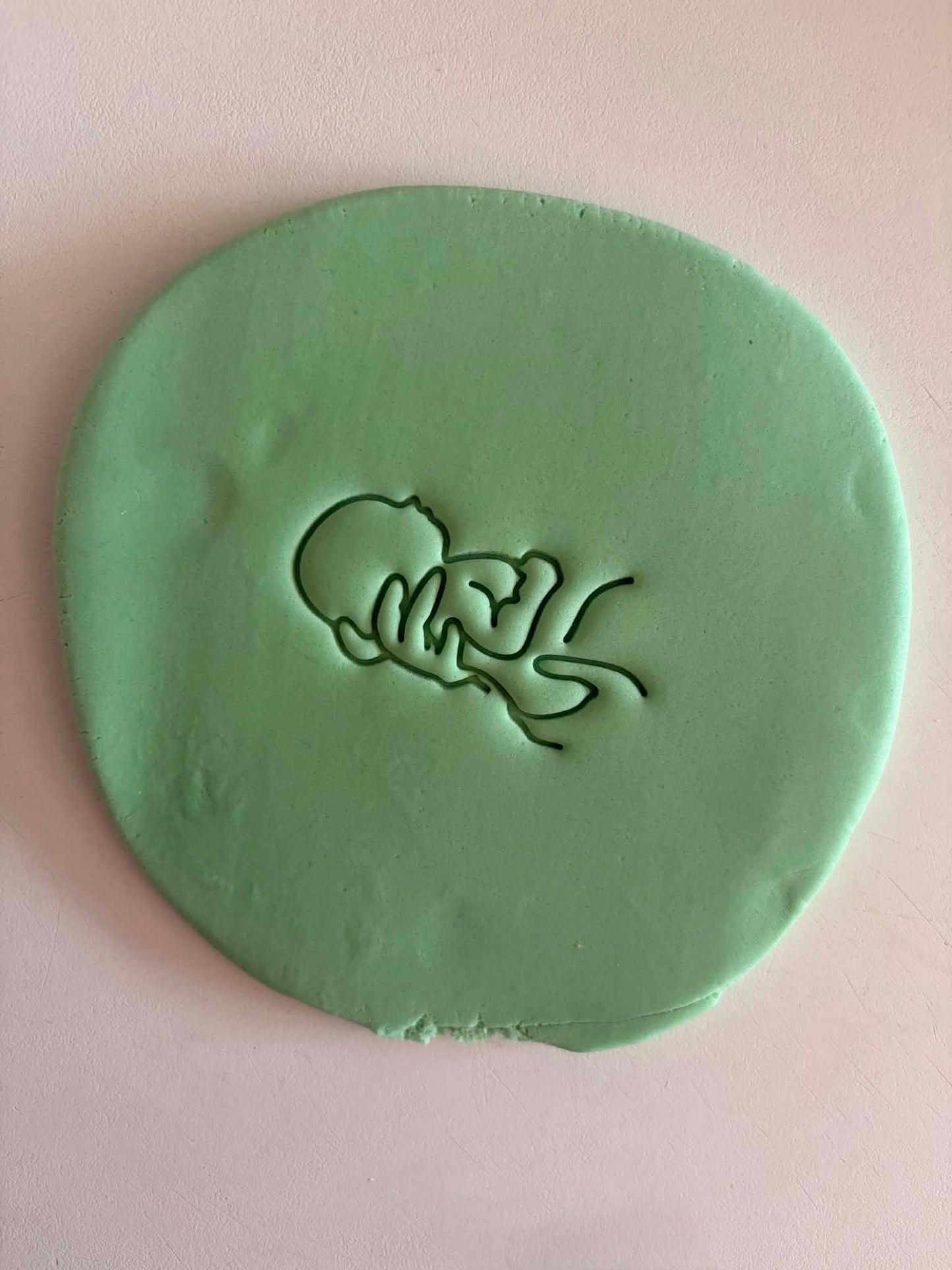 Hand holding baby - Cookie Cutter & Stamp