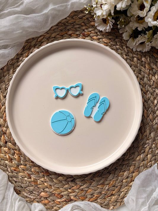 Beach themed - Cupcake toppers