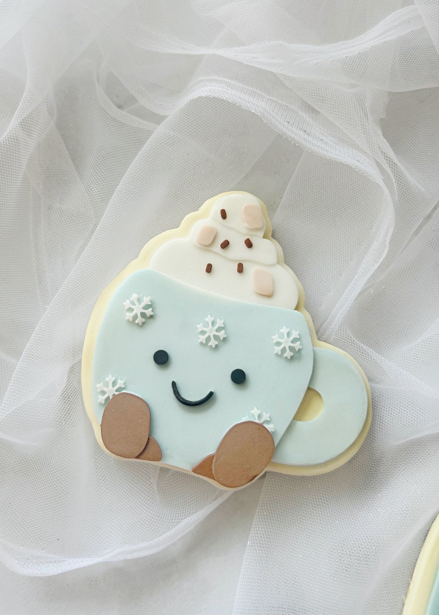 Snowflake Mug plush cookie cutter and stamp