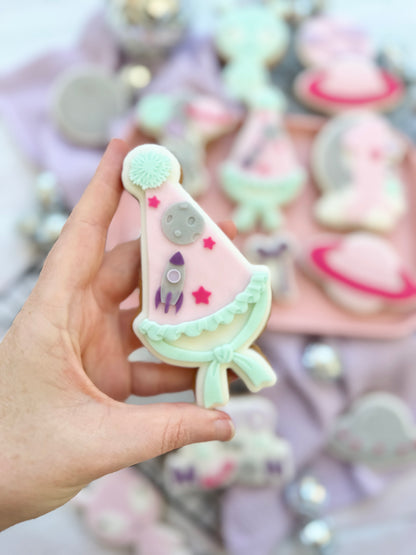 Rocket Hat with moon - Cookie Cutter & Stamp
