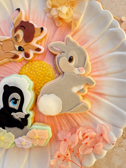 Bunny cookie cutter and stamp