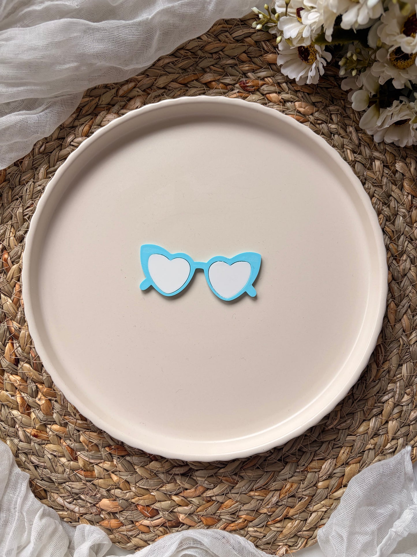 Beach themed toppers for 5' cake - Cupcake toppers