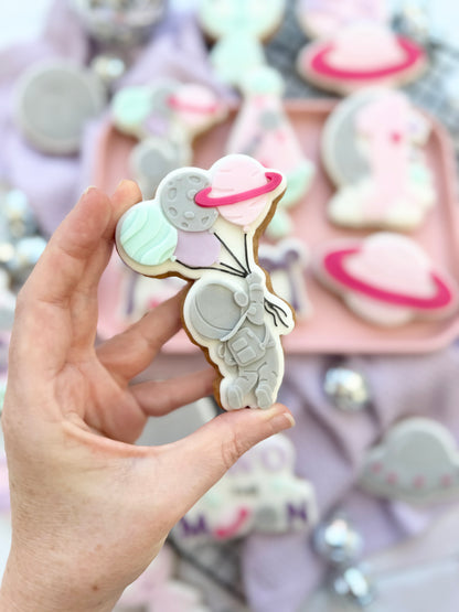 Astronaut with balloons - Cookie Cutter & Stamp