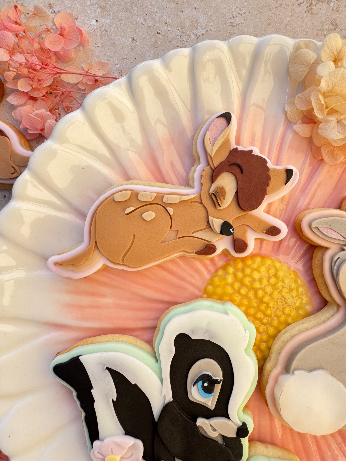 Sleeping Deer cookie cutter and stamp