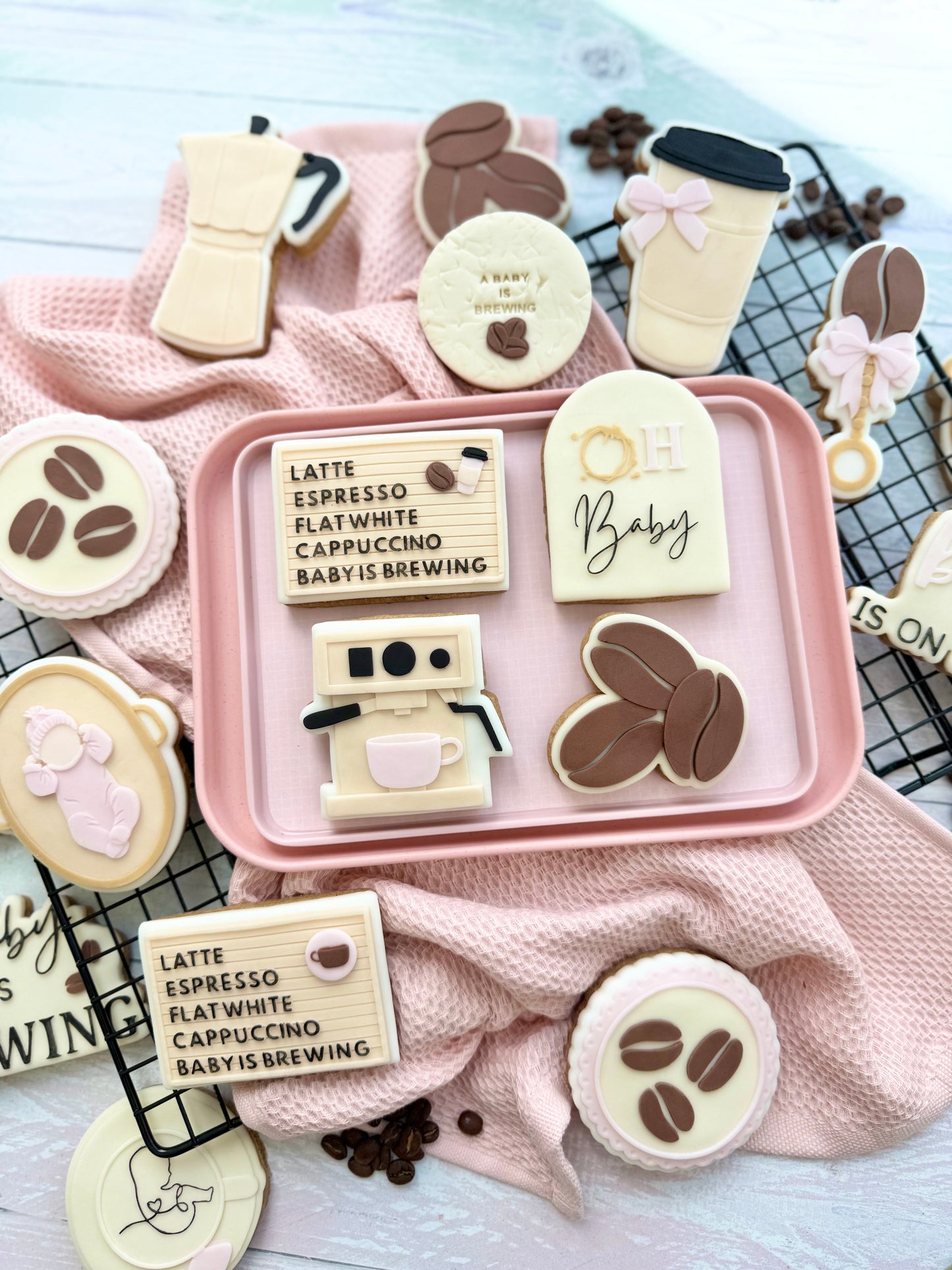 A little bean is on the way  - Cookie Cutter & Stamp