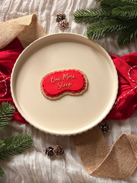 Christmas Eve sleep mask - Cookie Stamp & cutter
