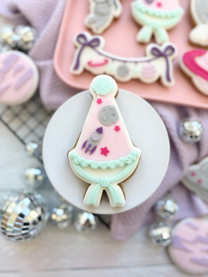 Rocket Hat with moon - Cookie Cutter & Stamp