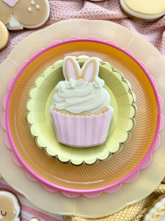 Bunny Cupcake - Cookie Cutter & Stamp