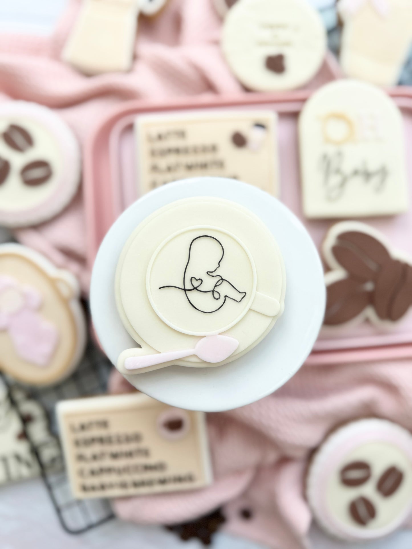 Cup with baby - Cookie Cutter & Stamp