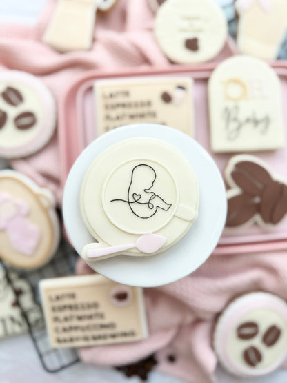 Cup with baby - Cookie Cutter & Stamp