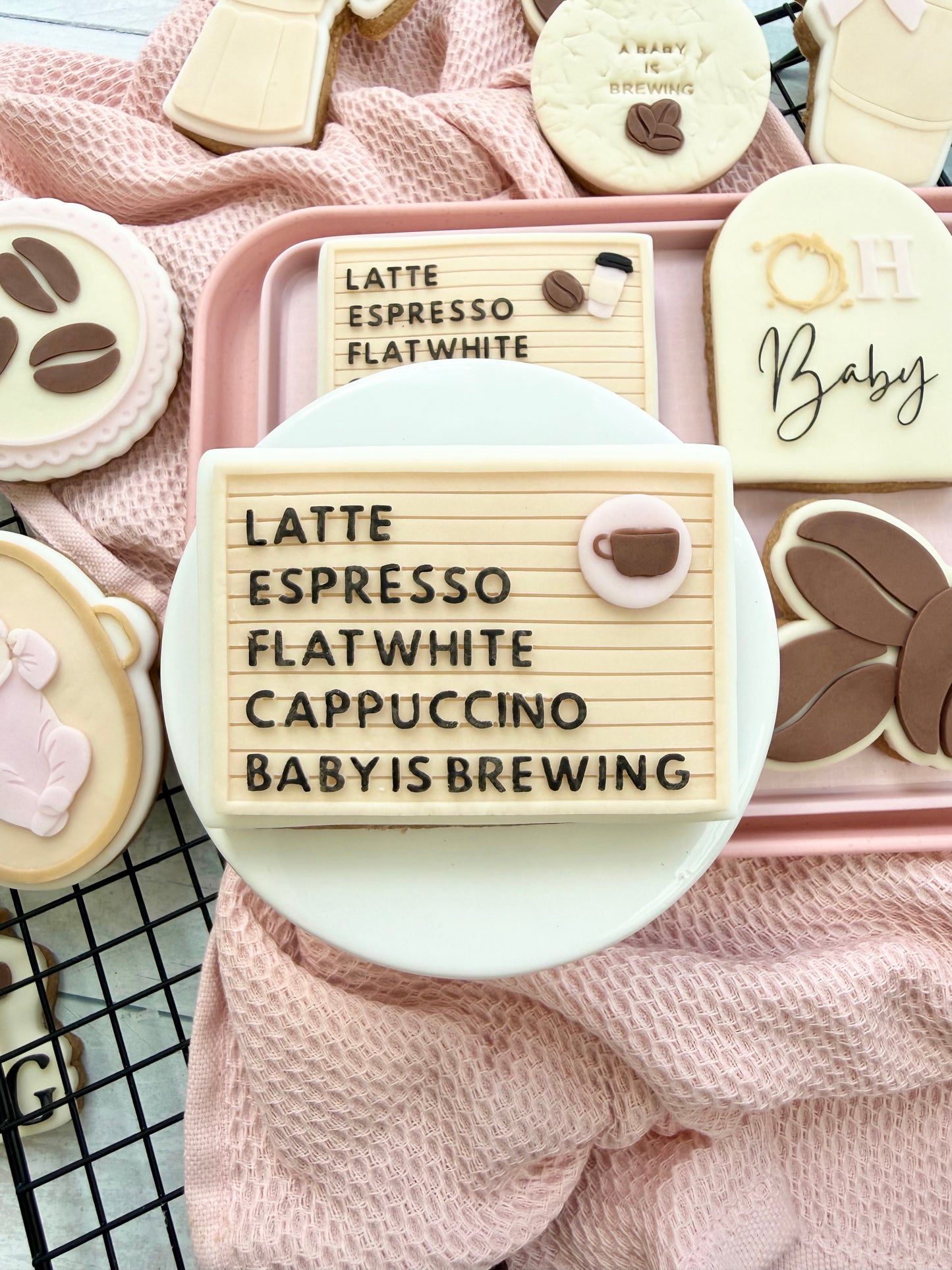 Baby is brewing board - Cookie Cutter & Stamp