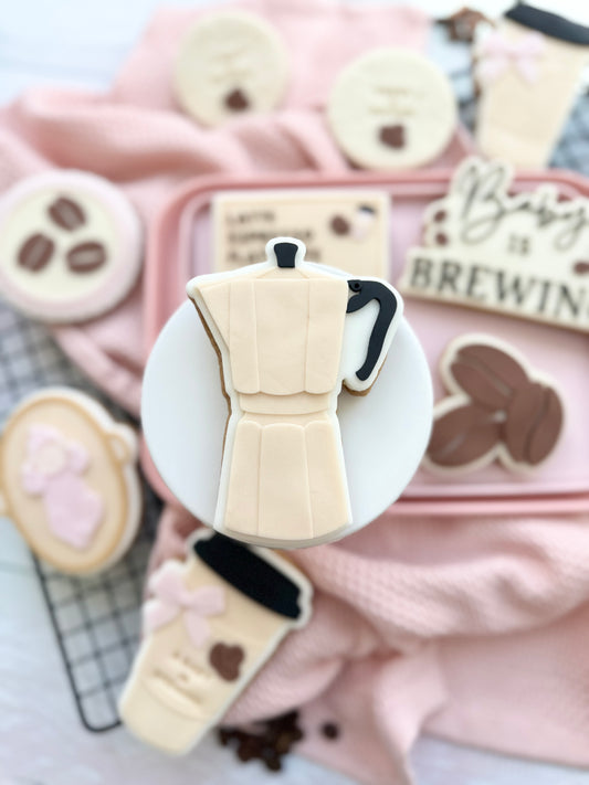 Cafetiere - Cookie Cutter & Stamp
