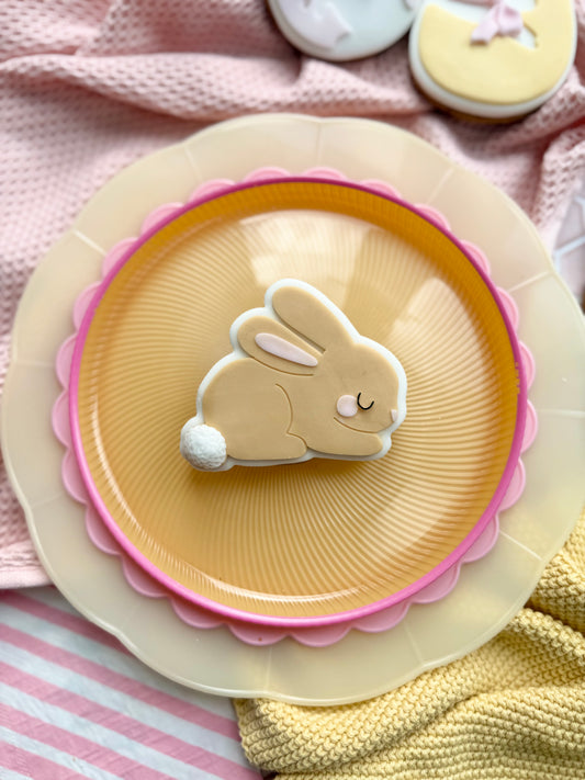 cute sleeping bunny - Cookie Cutter & Stamp