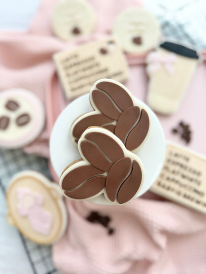 Coffee beans  - Cookie Cutter & Stamp