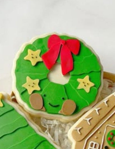 Christmas Wreath plush cookie cutter and stamp