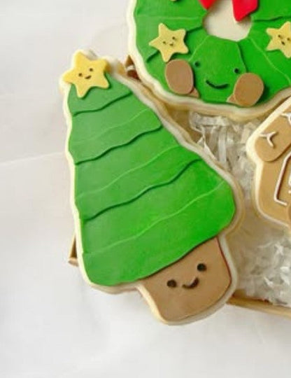 Christmas Tree plush cookie cutter and stamp