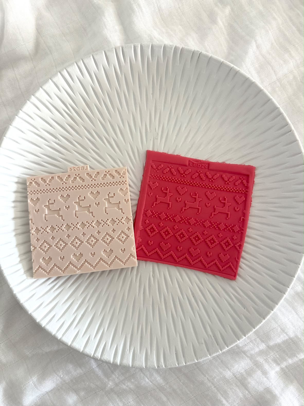 Knitted Jumper Pattern plate - Cookie Stamp