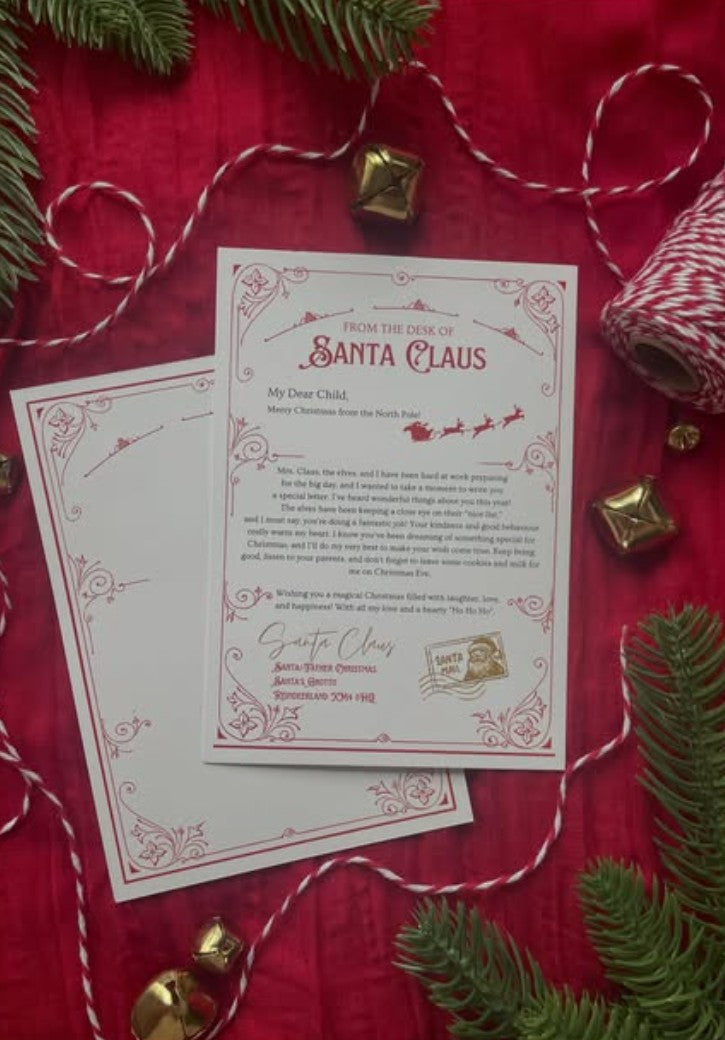 PRE-ORDER Christmas Eve with letter cookie box