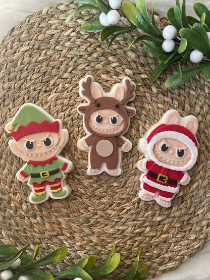 Reindeer bunny monster cookie cutter and stamp