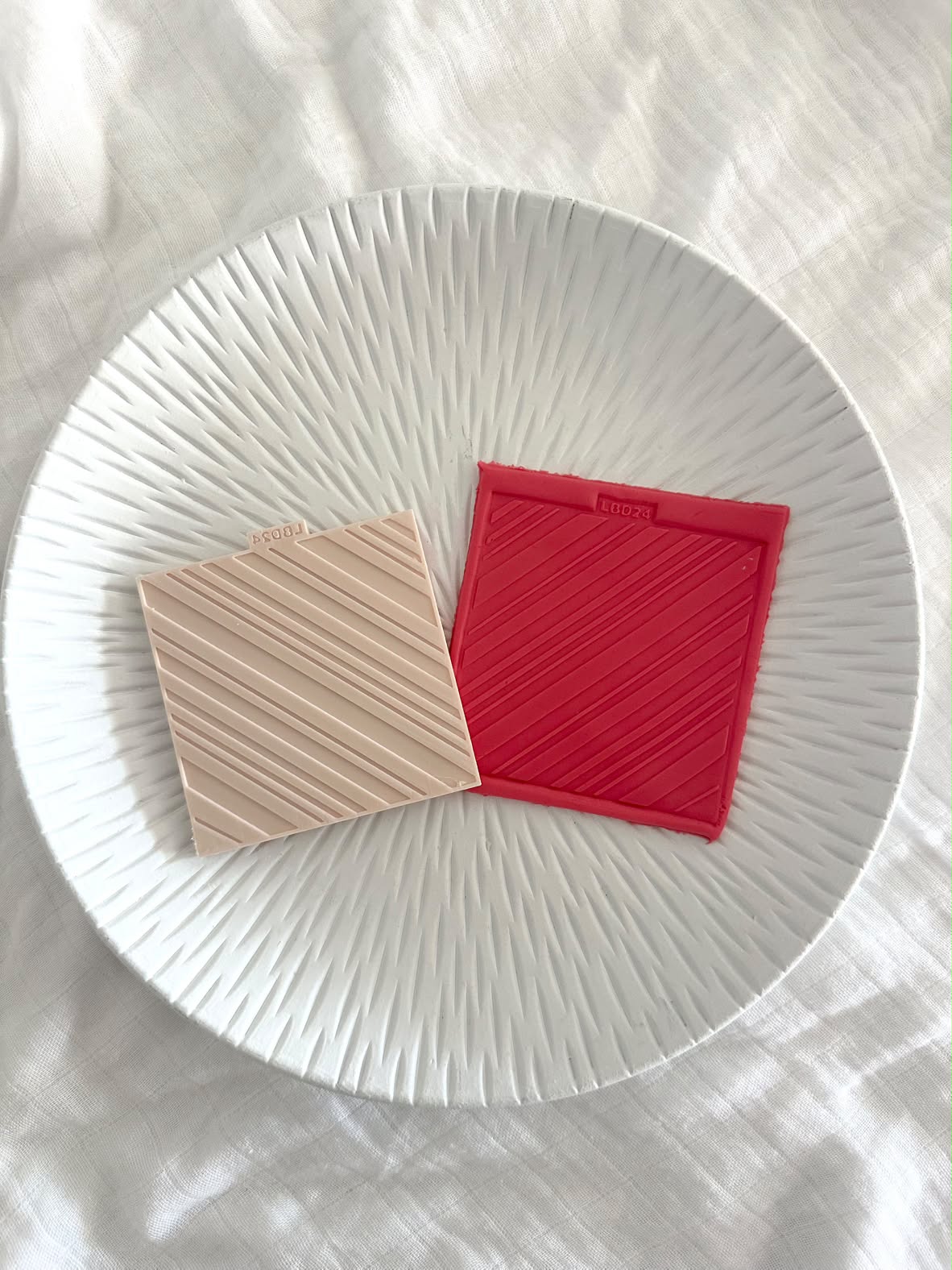 Diagonal Line Pattern plate - Cookie Stamp