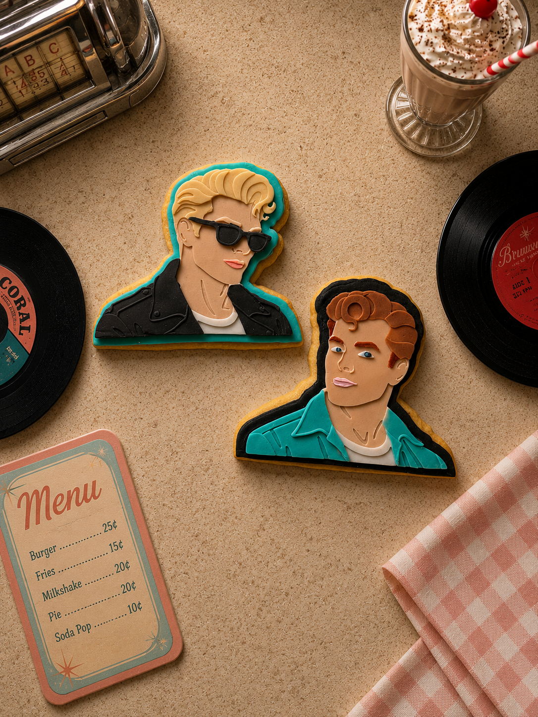 Retro Man - Cookie Cutter & Stamp