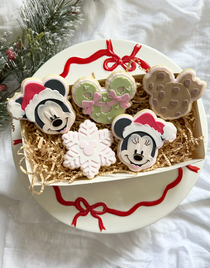 Christmas Mouse cookie - Cookie Stamp & cutter