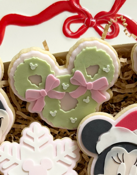 Christmas Mouse wreath - Cookie Stamp & cutter