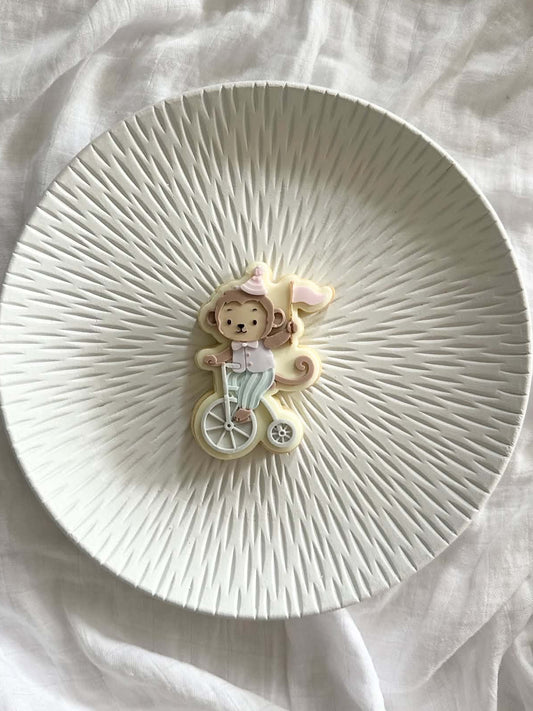 Monkey on bike - Cookie Cutter & Stamp