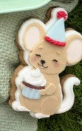 Mouse with cupcake - Cookie Cutter & Stamp