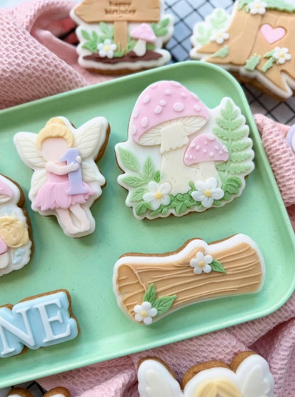 Mushrooms and ferns - Cookie Cutter & Stamp