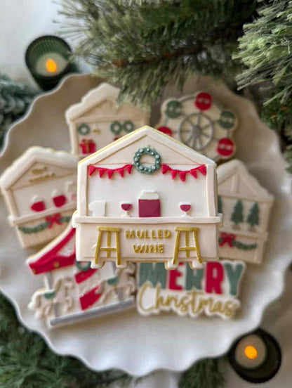 Christmas Mulled wine Stall cookie cutter and stamp