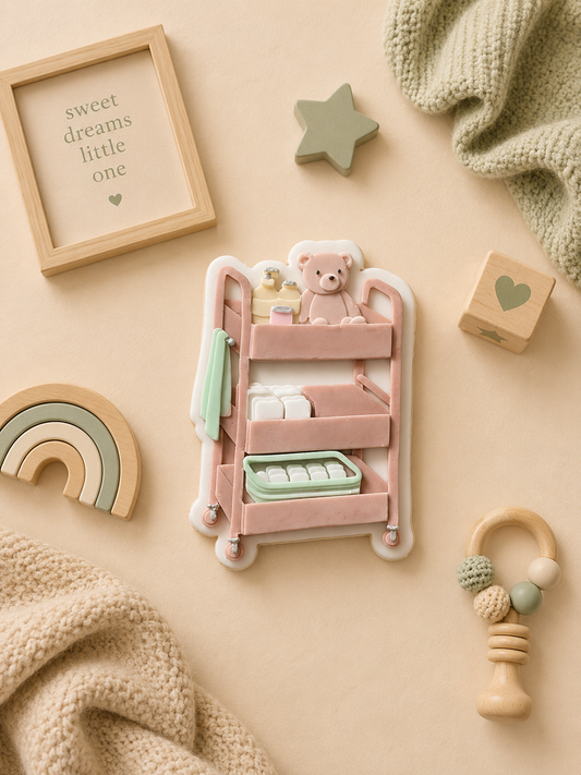 Nappy Trolley - Cookie Cutter & Stamp