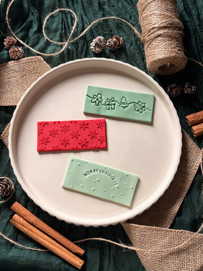 Christmas Line drawing  - Cookie Stamp & cutter