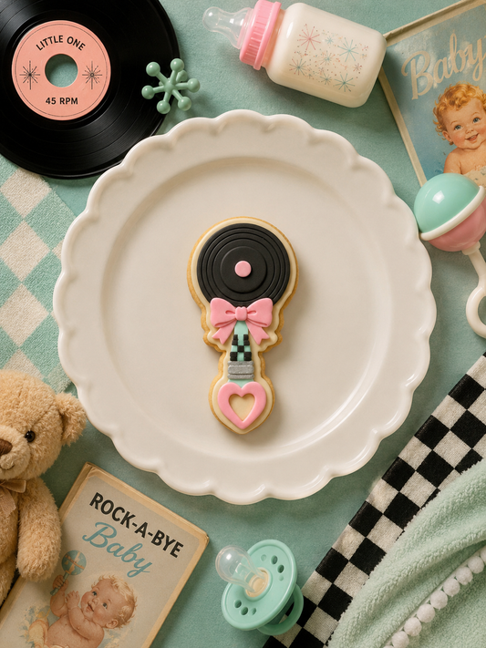 Record Rattle - Cookie Cutter & Stamp