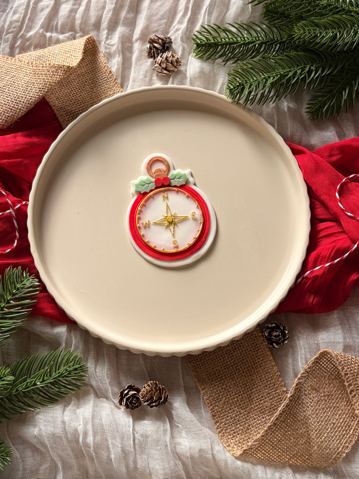 Santa's Compass - Cookie Stamp & cutter