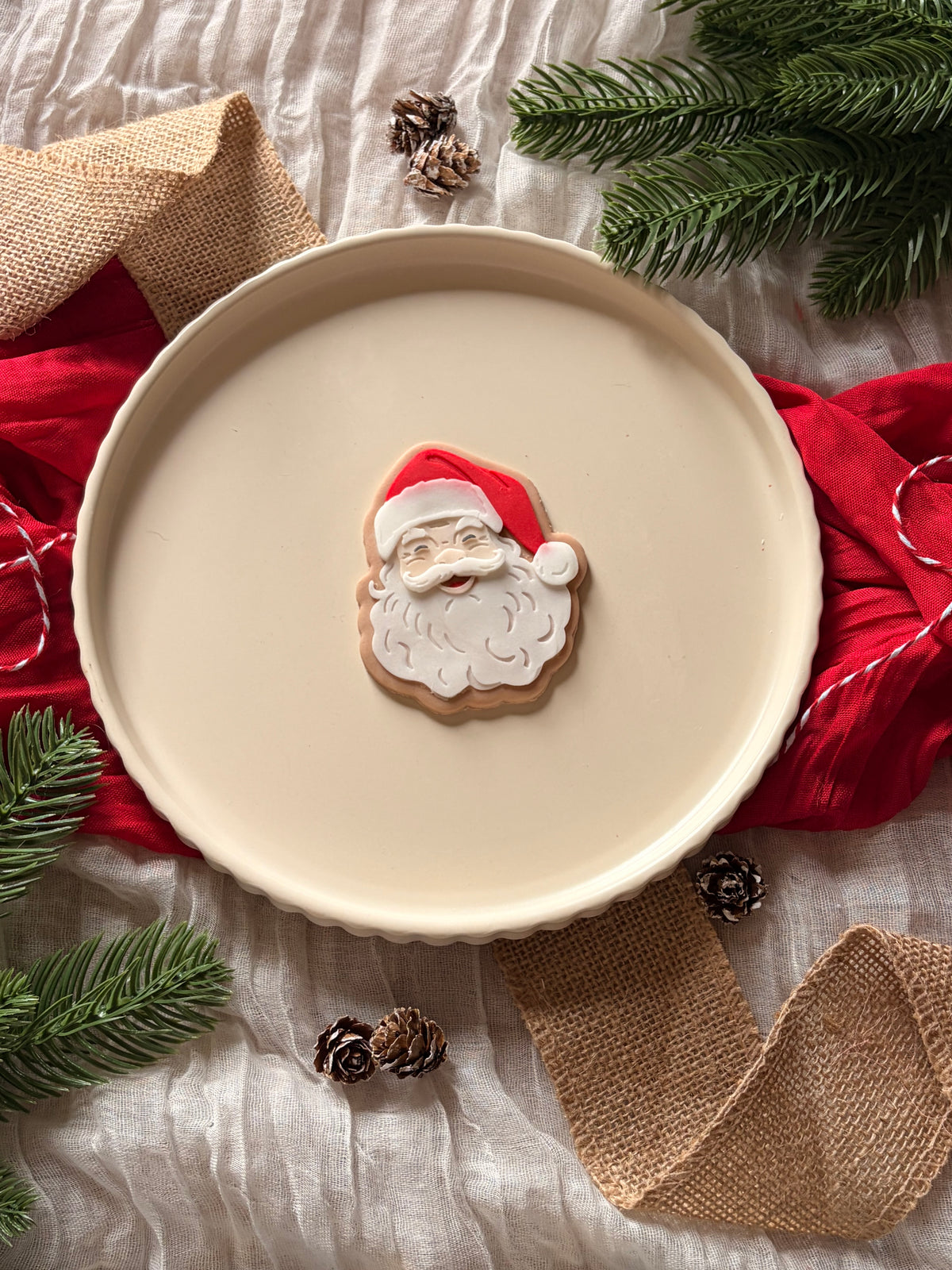 Jolly Santa Face - Cookie Stamp & cutter