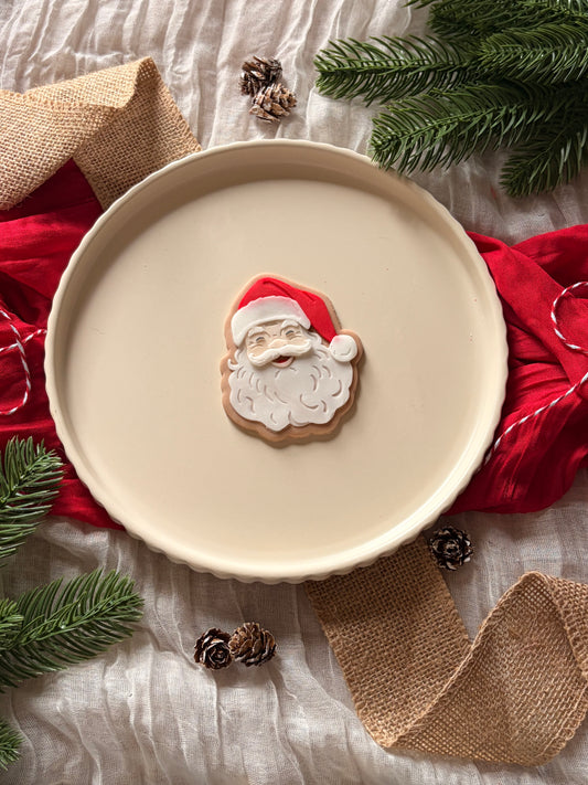 Jolly Santa Face - Cookie Stamp & cutter