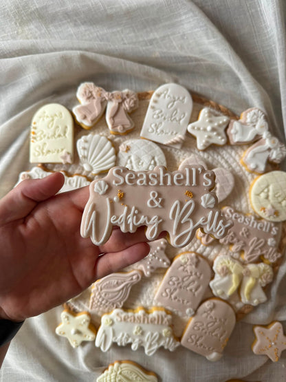 Seashells & Wedding Bells Cookie Cutter & Stamp