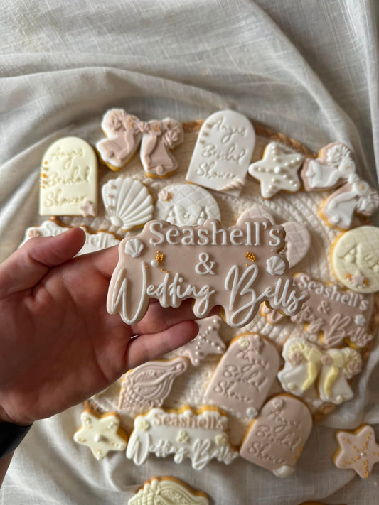 Seashells & Wedding Bells Cookie Cutter & Stamp