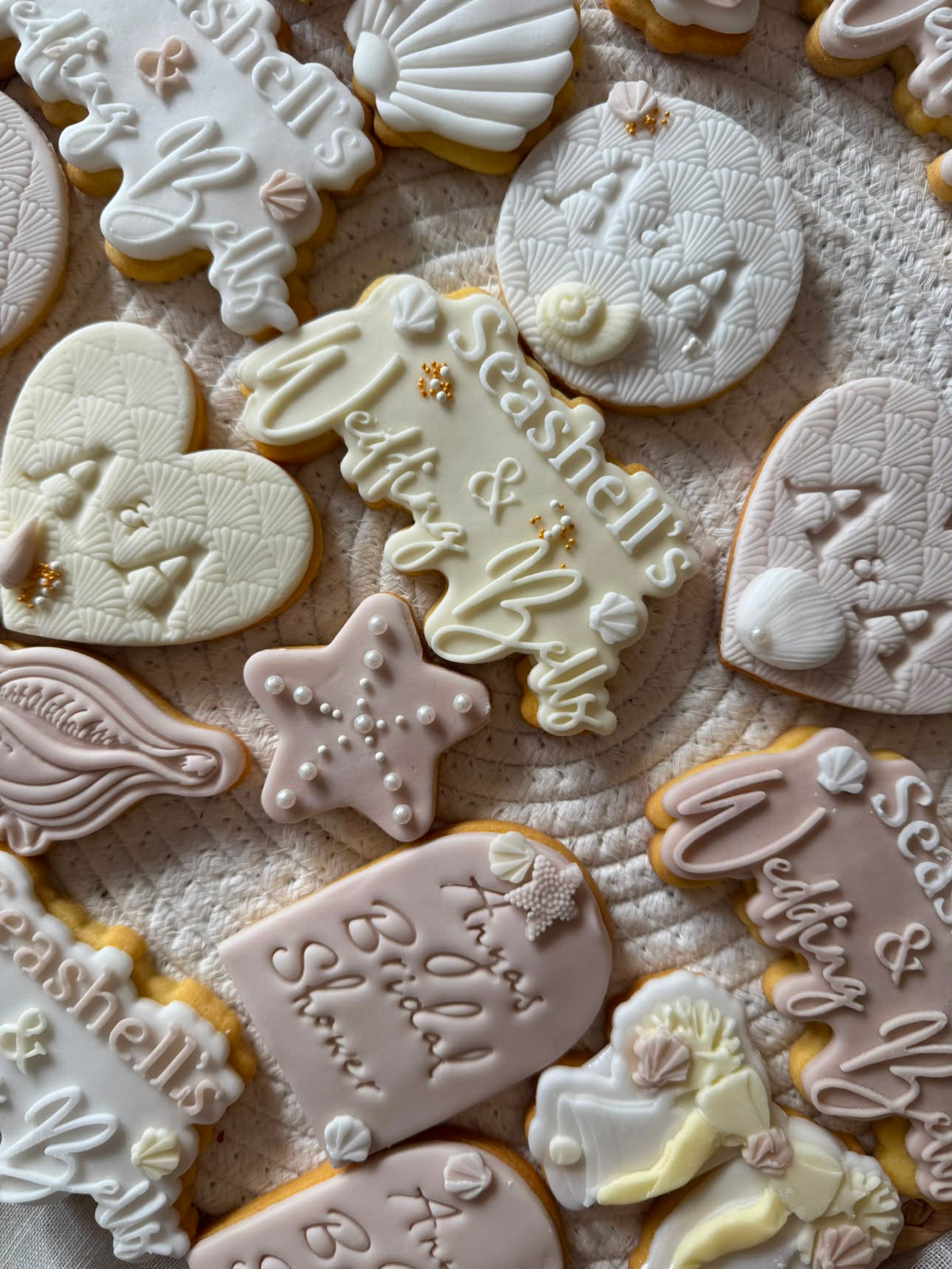 Wedding Bells With Shells Cookie Cutter & Stamp