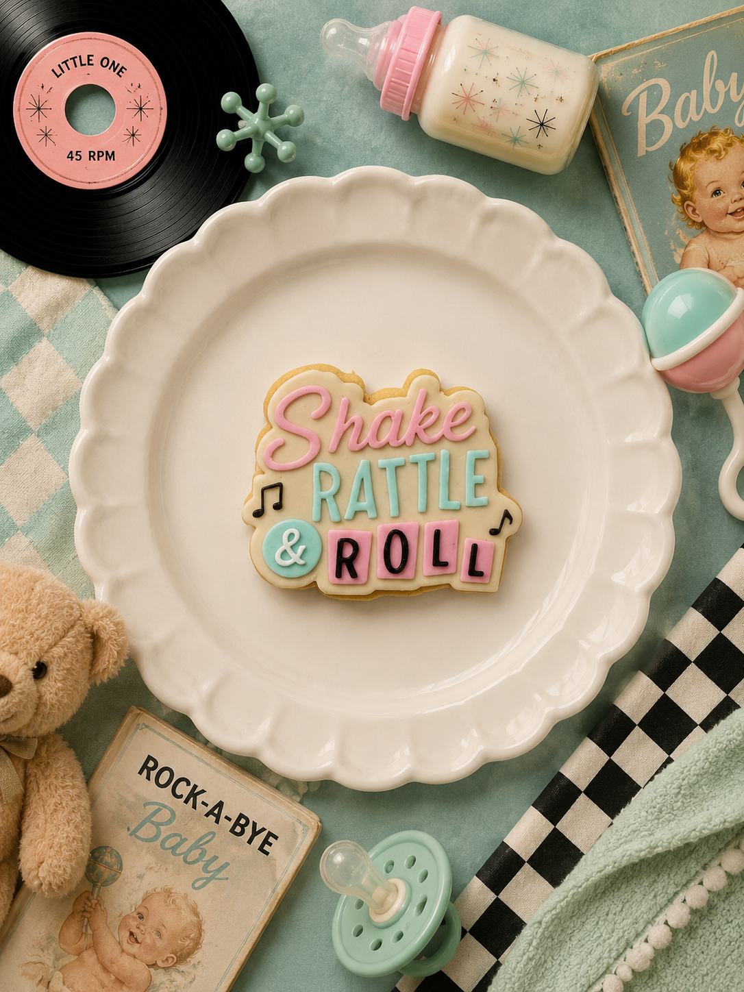 Shake Rattle & Roll - Cookie Cutter & Stamp