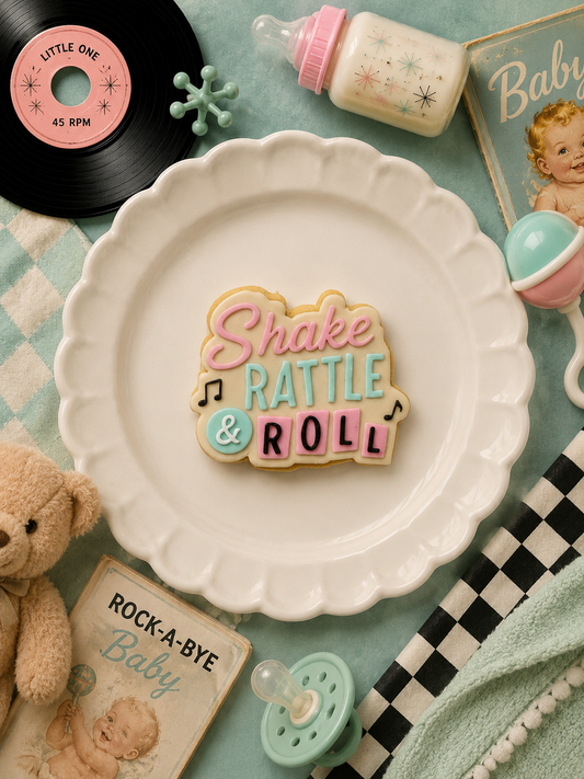 Shake Rattle & Roll - Cookie Cutter & Stamp