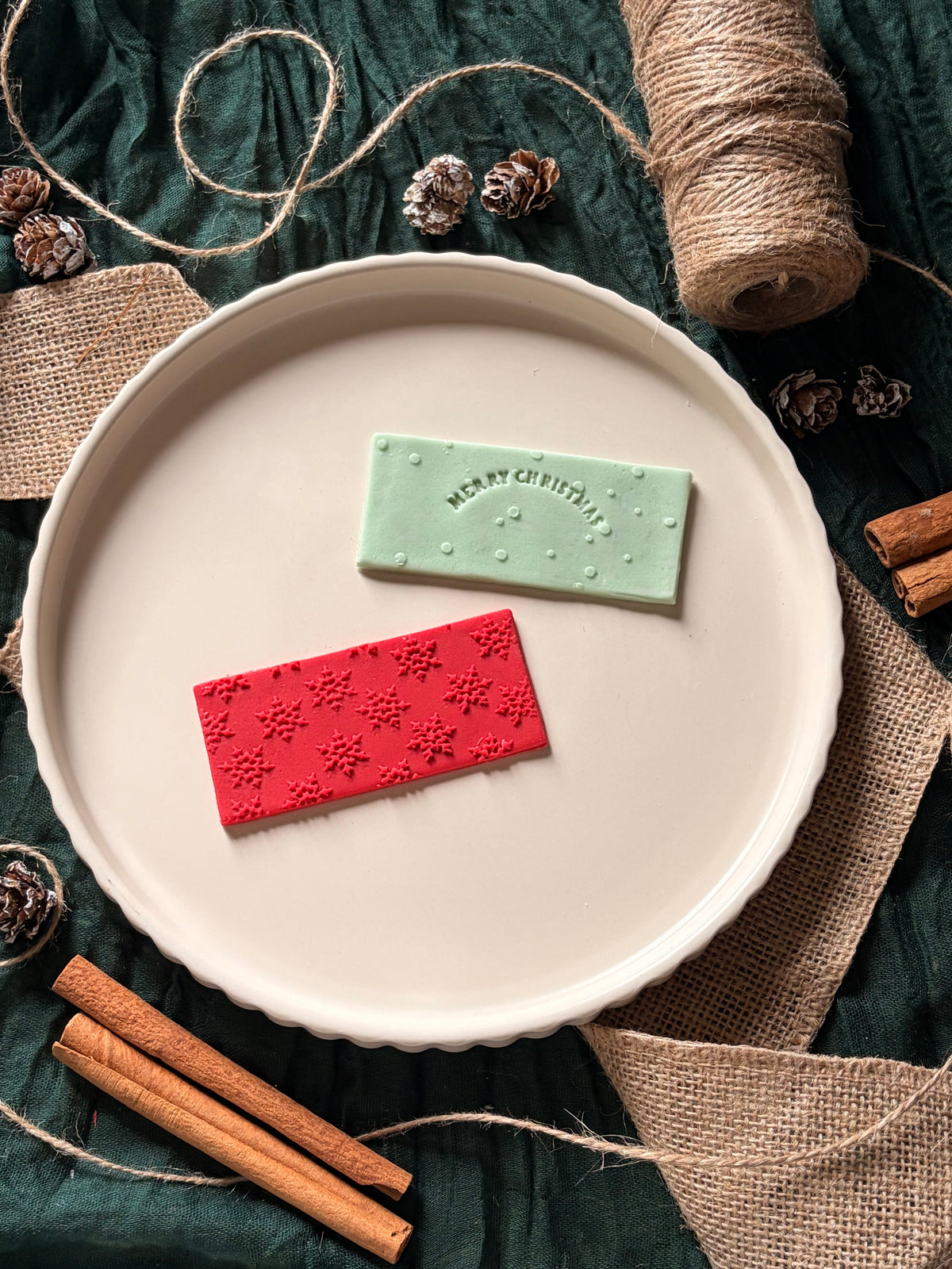 Snowflake Pattern plate - Stamp No Cutter