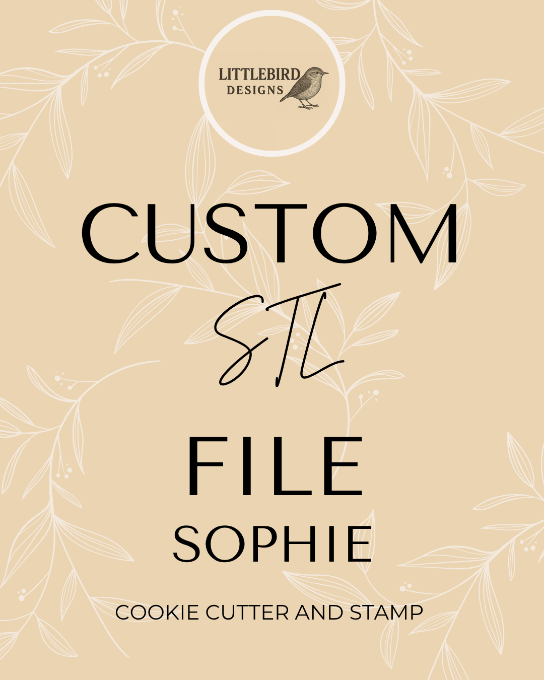 Sophie custom - Cookie Cutter & Stamp