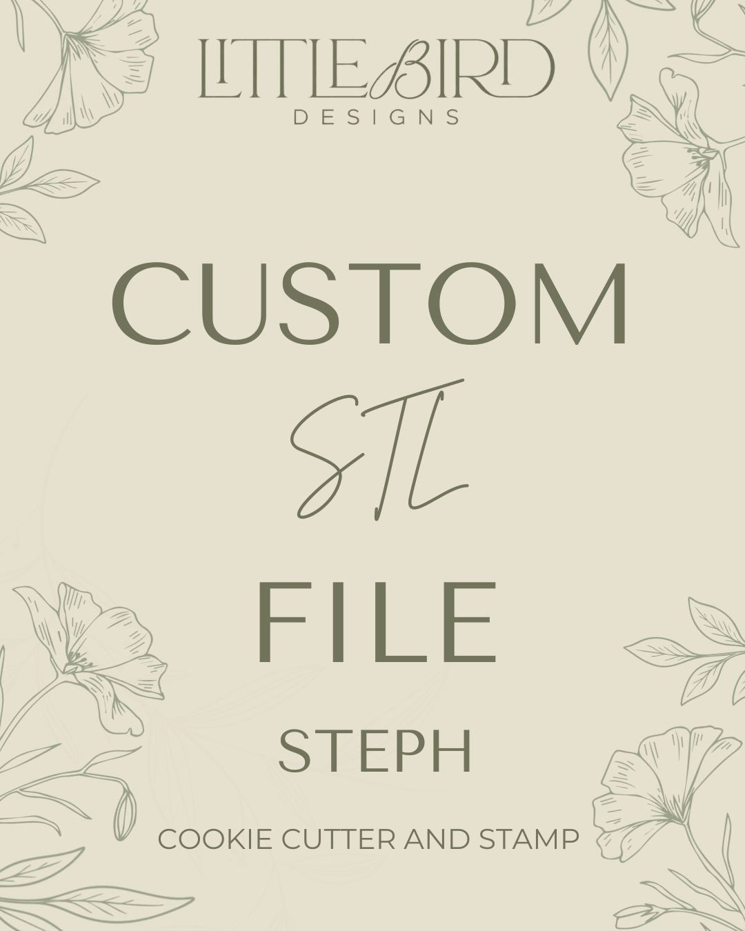 Steph Custom - Cookie Cutter & Stamp