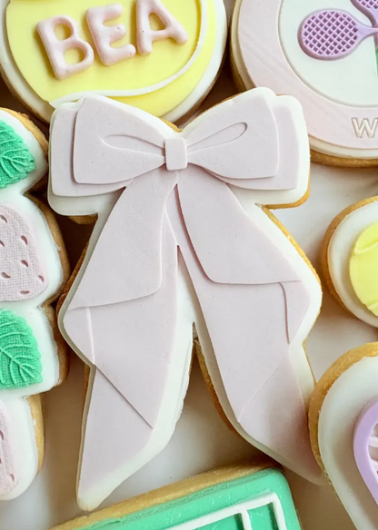 Straight Bow Cookie Cutter & Stamp